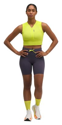Crop Top Hoka SkyBreeze Jaune Femme