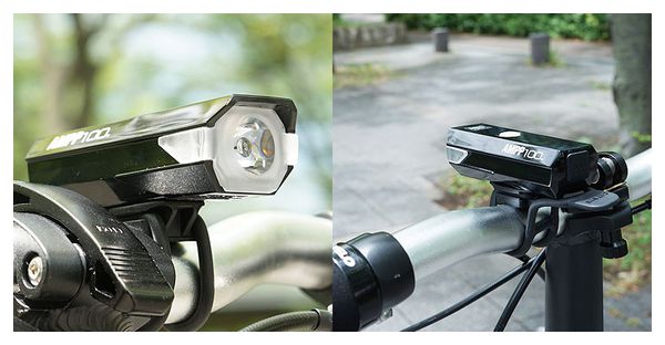 Coppia di luci nere Cateye AMPP100 e ViZ100
