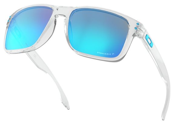 Lunettes Oakley Holbrook XL Polished Clear / Prizm Sapphire Polarized / Ref. OO9417-0759