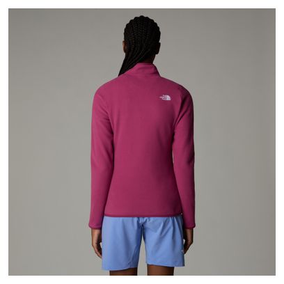 The North Face Women's 100 Glacier 1/4 Zip Purple Polare