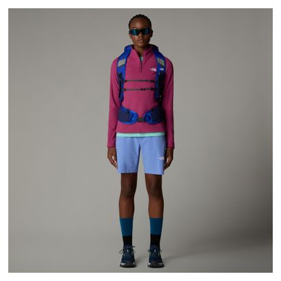 The North Face Women's 100 Glacier 1/4 Zip Purple Polare