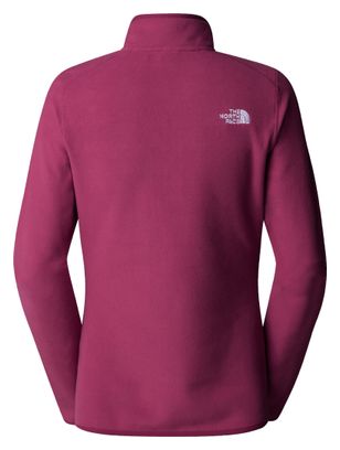 The North Face Women's 100 Glacier 1/4 Zip Purple Polare