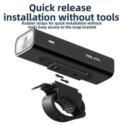 Lampe frontale de vélo LED rechargeable USB ultra-lumineuse