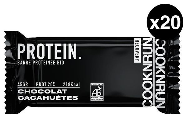Barre protéinée Chocolat Cacahuètes x20