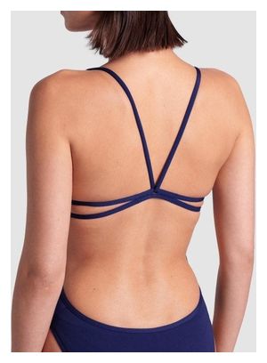 Maillot de bain Arena Team Dos Lace Uni Bleu Femme