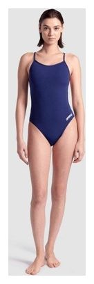 Maillot de bain Arena Team Dos Lace Uni Bleu Femme
