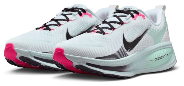 Nike Vomero 18 Running Shoes, White/Blue/Pink, Men's
