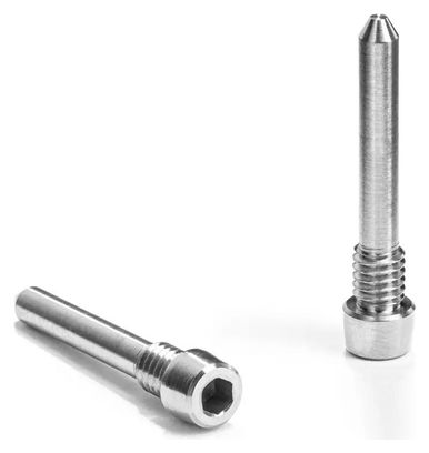 M4 x 23 mm Titanium Bremsbelag-Achsenschrauben für Shimano absoluteBLACK Bremse Grau