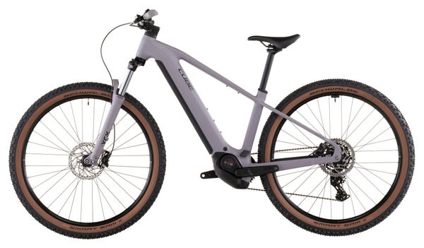 Cube Reaction Hybrid Performance 600 Electric Hardtail MTB Shimano 9S 600 Wh Bosch 75 Nm 29'' Plum Grey Purple 2026