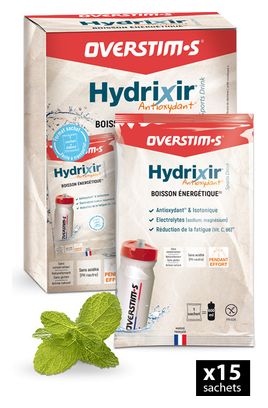 Boisson Énergétique Overstim.s Hydrixir Antioxydant Menthe 42g x15