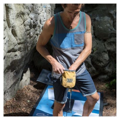 Tanktop mit zweifarbiger Snap Climbing Tasche