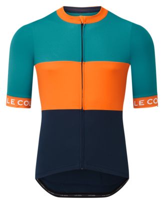 Kurzarmtrikot Le Col Sport Blau/Orange