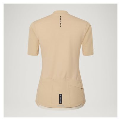 Maillot Manches Courtes Endura Alltrack Ride Beige Femme