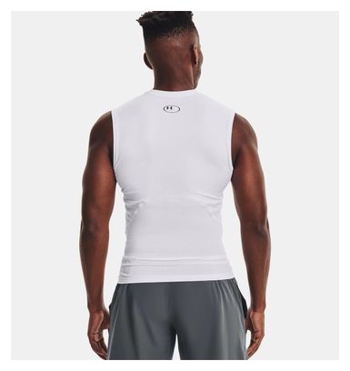 Under Armour HeatGear White Heren Compressietank