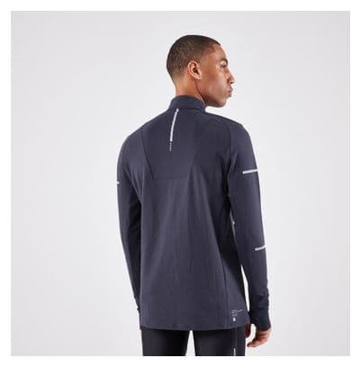 Kiprun 1/2 Zip Run 900 Warm Long Sleeve Shirt Black