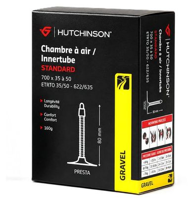 Hutchinson Gravel 700 mm Presta 80 mm Inner Tube