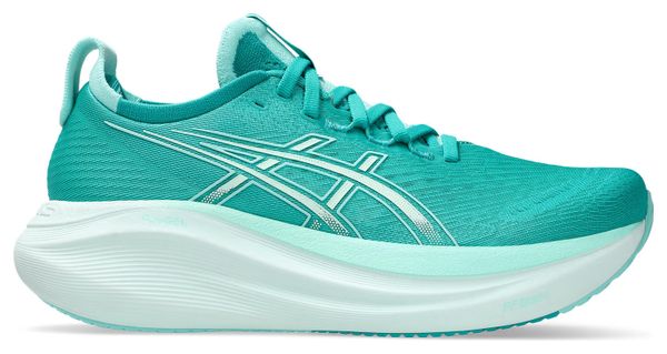 Chaussures Running Asics Gel-Nimbus 27 Vert/Blanc Femme
