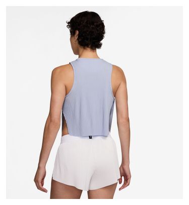 Dames Nike Dri-Fit ADV Aeroswift Crop Grijsblauwe Tank