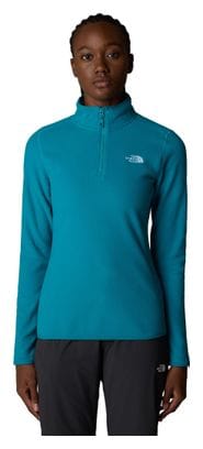 The North Face 100 Fleece 1/4 Zip Turquoise