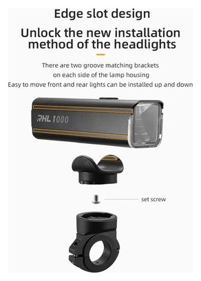 Phare de Vélo LED Brillant Lampe Torche Vélo Rechargeable