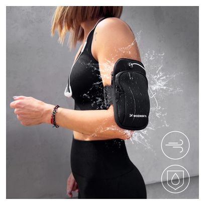 Brassard de sport pour téléphone - noir