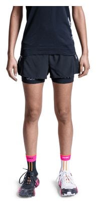 Short 2-en-1 X-Bionic Twyce Race Noir Femme