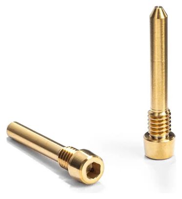 M4 x 23 mm Titanium Bremsbelag-Achsenschrauben für Shimano absoluteBLACK Bremse Gold