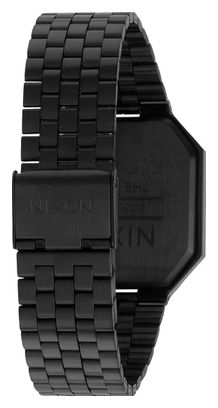 Reloj deportivo negro Re-Run de Nixon