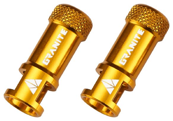 Granite Design Juicy Nipple Presta Valve Core Remover Cap Gold