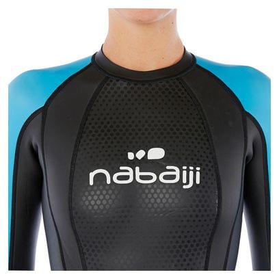 Women's Swim Wetsuit Nabaiji OWS Glideskin Black / Blue