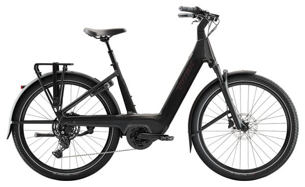 Bicicletta elettrica da città Trek Charter+ 4 R9 Lowstep Shimano Cues 9V 800Wh 700 mm Nero 2026