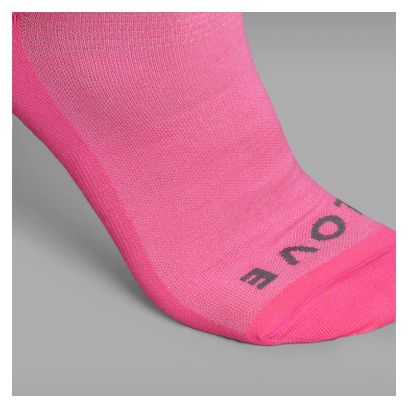 GripGrab Hi-Vis Regular Cut Socken Pink