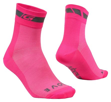 GripGrab Hi-Vis Regular Cut Socken Pink