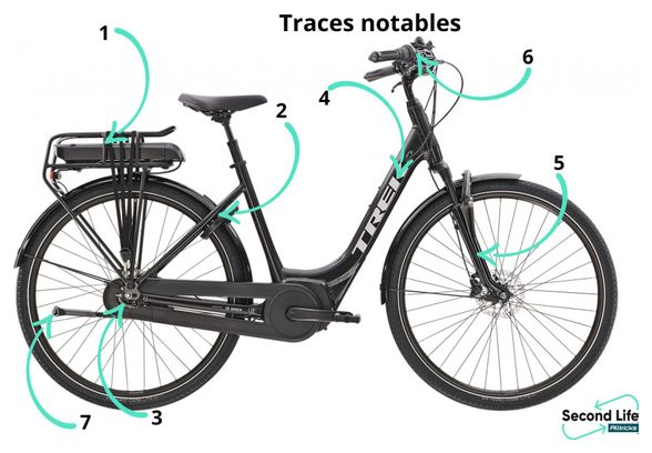 Produit Reconditionné - Vélo de Ville Électrique Trek District+ 4 Lowstep 400wh Shimano Nexus 7V Dnister Black 2022