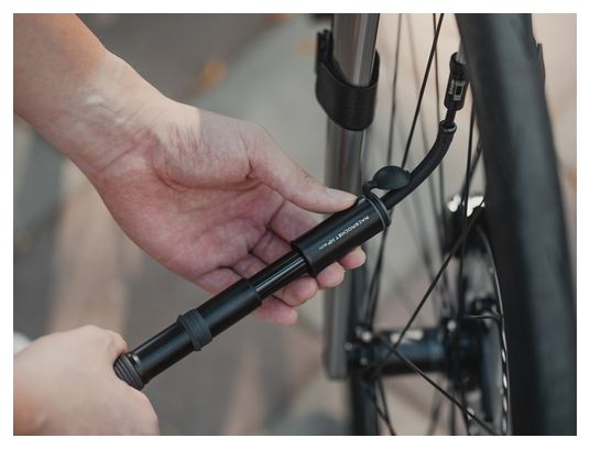 Topeak Racerocket HP mini Handpomp (Max 160 psi / 11 bar) Zwart