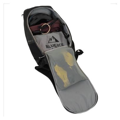 Mochila de escalada Pulpo de Hielo Azul 35L Negro/Caqui