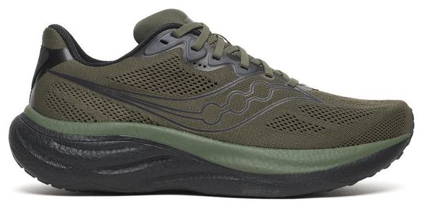 Scarpe da corsa Saucony Ride 19 kaki/nero da uomo