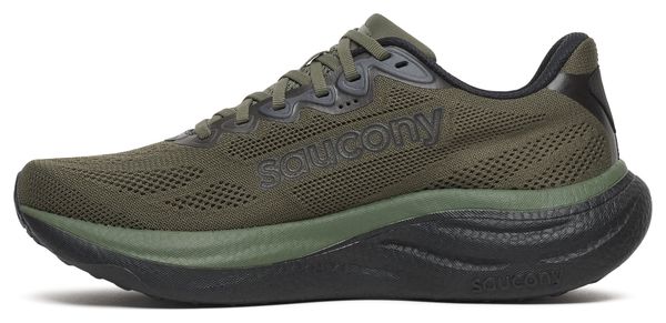 Scarpe da corsa Saucony Ride 19 kaki/nero da uomo