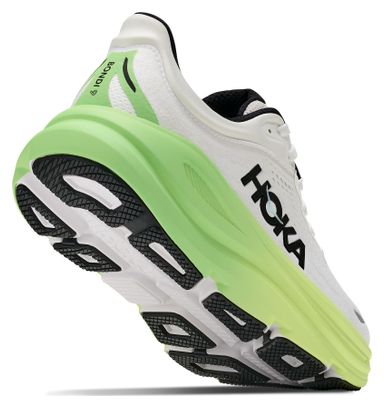 Chaussures Running Hoka Bondi 9 Blanc/Vert Femme