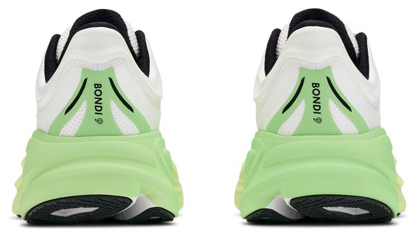 Chaussures Running Hoka Bondi 9 Blanc/Vert Femme