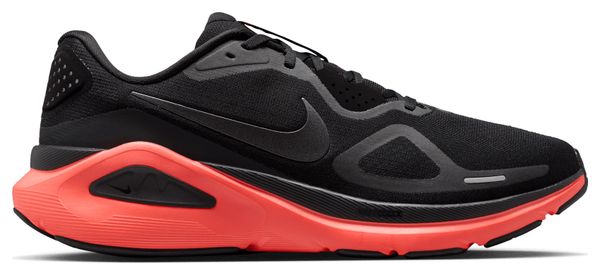 Nike Structure 26 Running Shoes, Black/Red, Men's