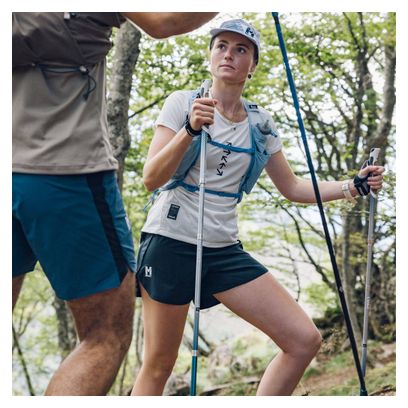 Pantalón corto de trail running Mijo Intense para mujer Negro