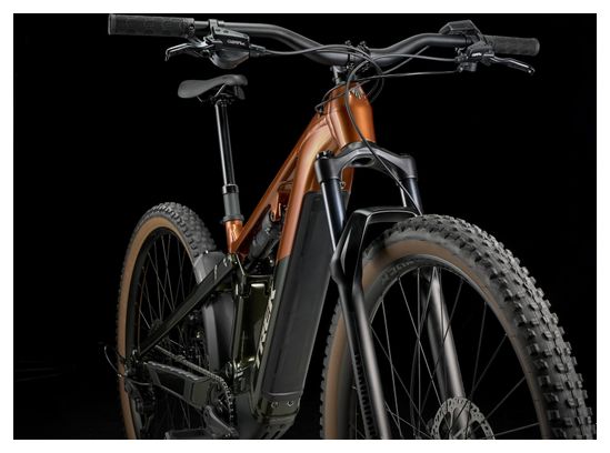 Trek Powerfly+ FS 4 Electric MTB Shimano Cues 10S 600Wh 27.5'' Orange/Green Gen 4