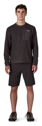 Uomo Patagonia R1 Air Crewneck Polar Fleece Nero