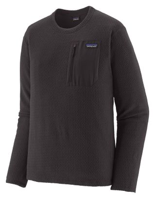 Uomo Patagonia R1 Air Crewneck Polar Fleece Nero