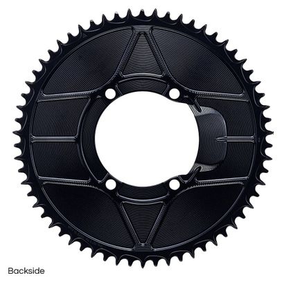 Alugear Round Narrow-Wide 110 BCD 4-Hole Asymmetrical Shimano 1x12 Speed Road / Gravel Plato Rojo 