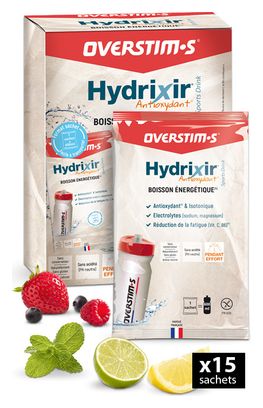 OVERSTIMS Energy Drink 15 sticks ANTIOXYDANT HYDRIXIR Assortiment smaken