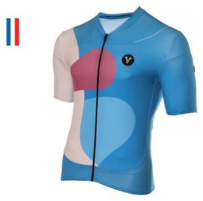 Maillot Manches Courtes LeBram Testanier Bleu Coupe Ajustée