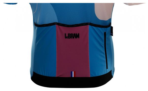 LeBram Testanier Korte Mouw Jersey Blauw Aangepast Pasvorm