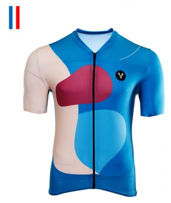 Maillot Manches Courtes LeBram Testanier Bleu Coupe Ajustée